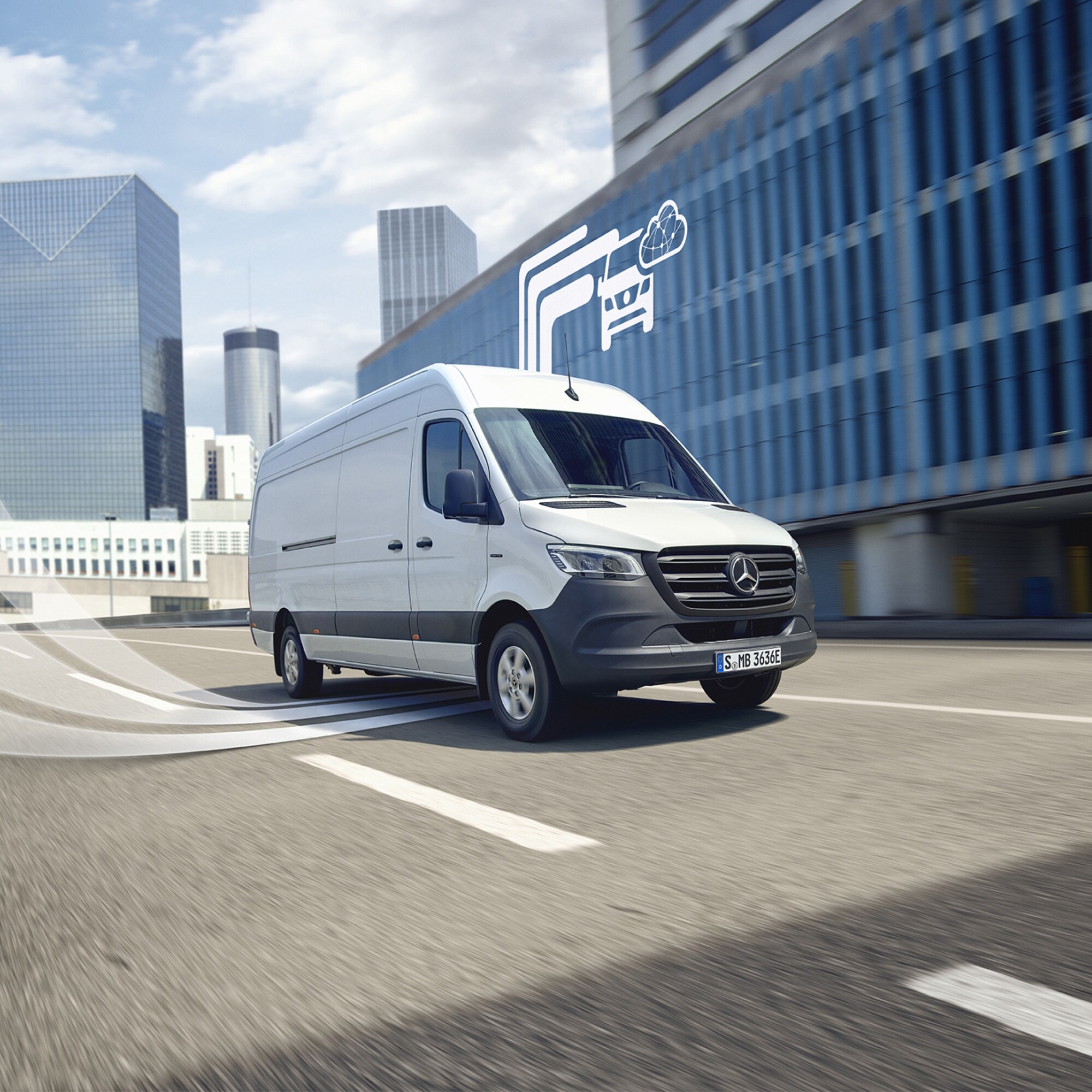 Mercedes-Benz mit Darstellung der Digital Extras.