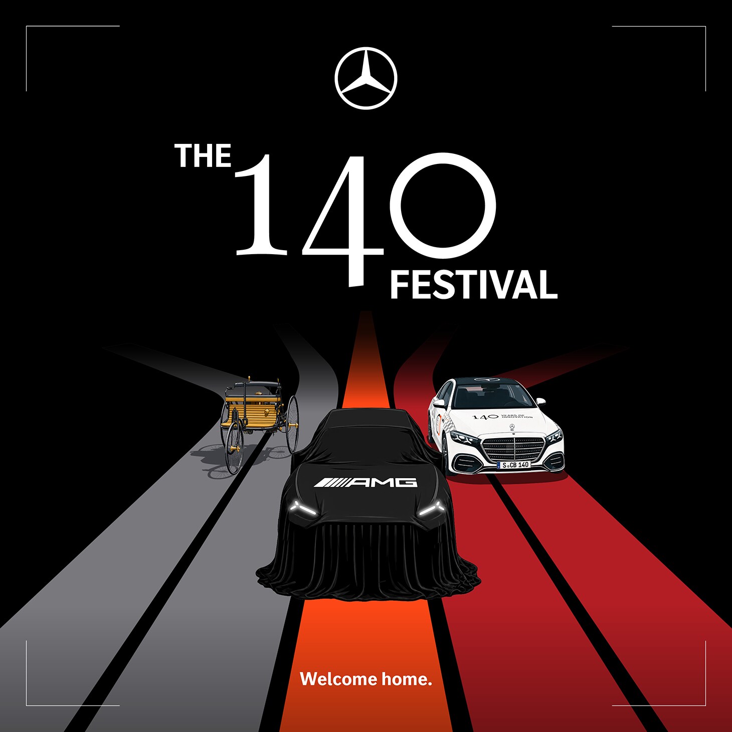 DAS 140 FESTIVAL und die Weltpremiere des neuen Mercedes-AMG GT SUV.