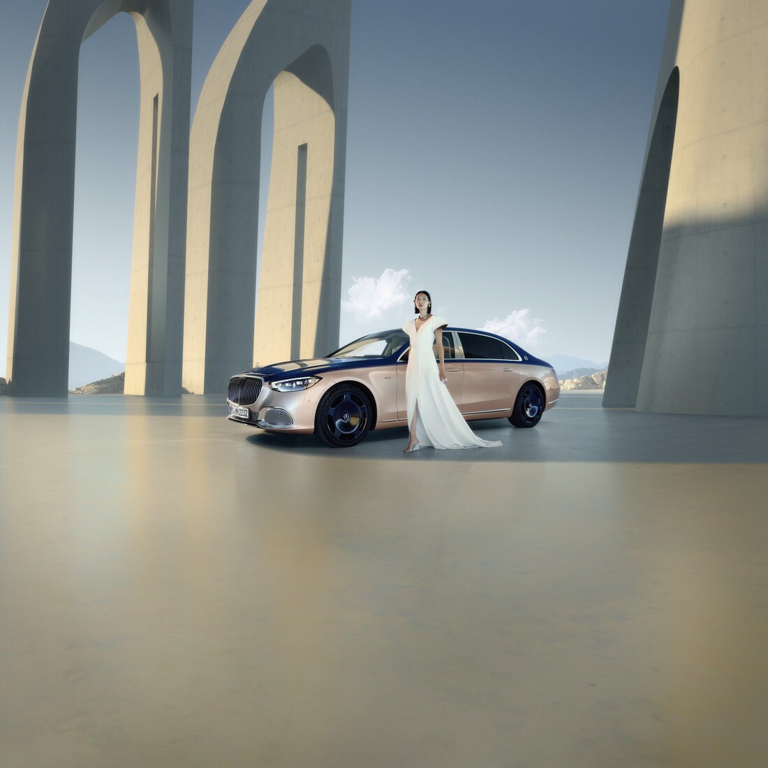 Mercedes-Maybach erleben Mercedes-Maybach S-Klasse Haute Voiture schimmernde Rosé-Nuance